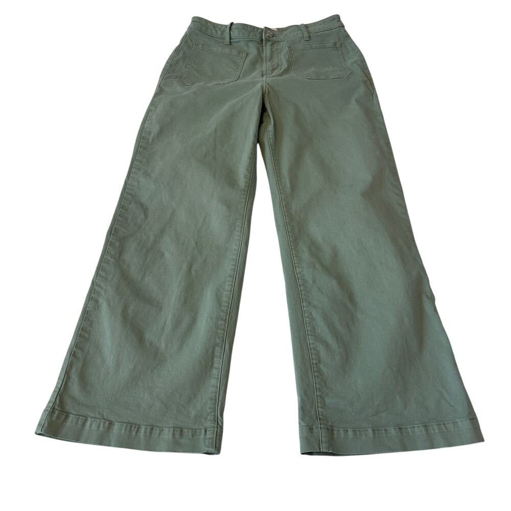 Tommy Bahama Women's Utility Pant Wide Leg Sz 6 Green Preppy Casual Polished